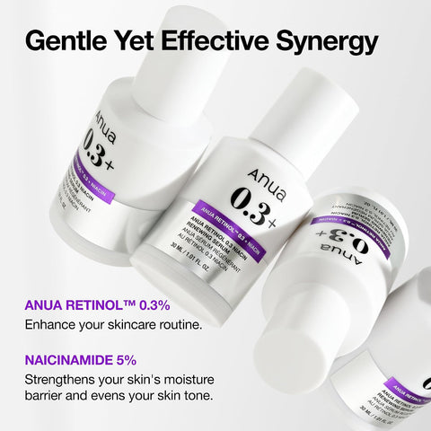 ANUA Retinol 0.3 Niacin Renewing Serum, For Anti-Aging with Hydration, Textured & Glass skin, 5% Niacinamide, Retinol For Face, Gentle for Beginner, Korean Skin Care, 30ml /1.01 fl.oz. - Image 4