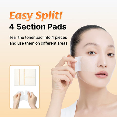 DearKlairs Vitamin C Toner Pads Korean Brightening Exfoliating, 80 Count - Image 4