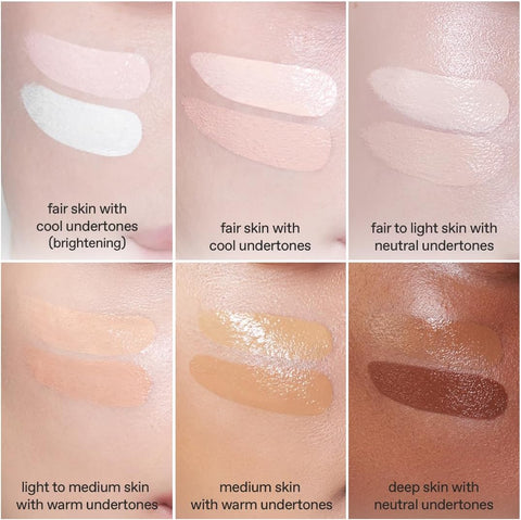 glow not dry concealer #light #rosysalmon, covers under-eye circles & blemishes, full-coverage, dual-color&use, melt-in texture, 10g - Image 3