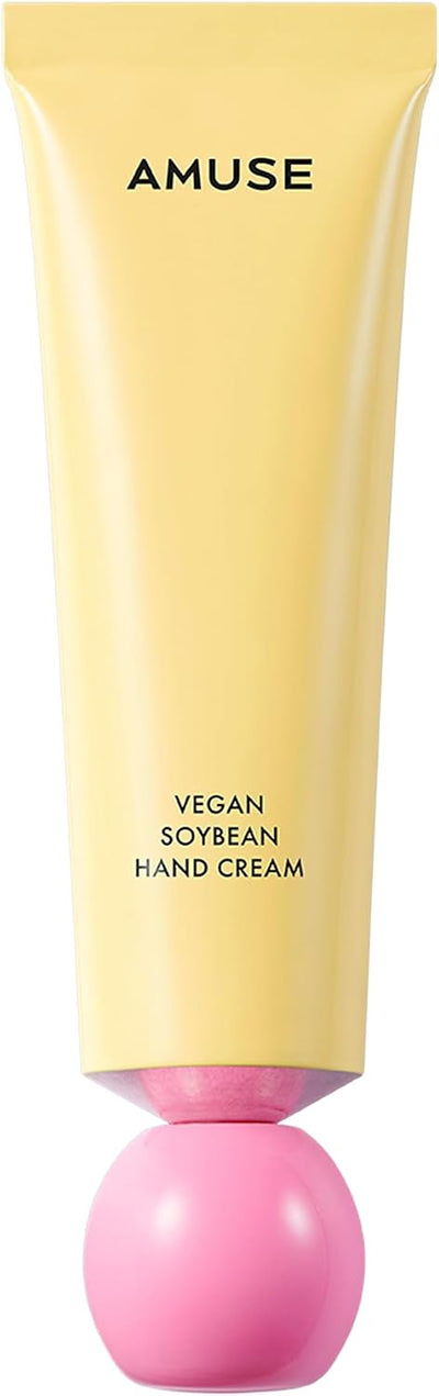 Amuse OFFICIAL Vegan Soybean Hand Cream with Shea Butter Panthenol Ceramide for Dry Hands l Quick Absorption with Ultra Moisture and Hydration