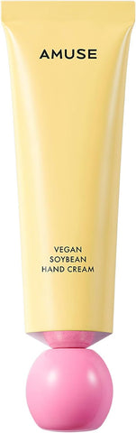Amuse OFFICIAL Vegan Soybean Hand Cream with Shea Butter Panthenol Ceramide for Dry Hands l Quick Absorption with Ultra Moisture and Hydration