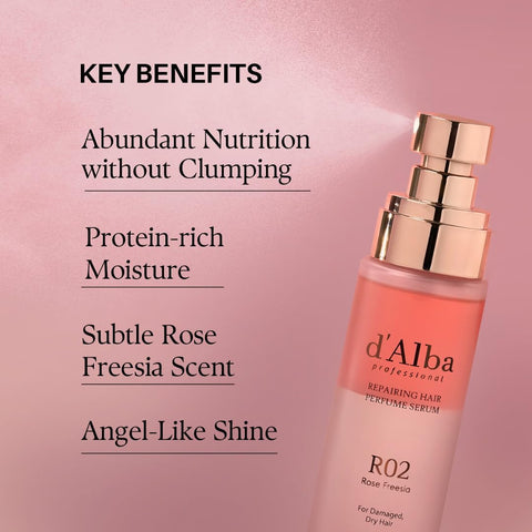 d'alba Piedmont Italian White Truffle Professional Repairing Hair Perfume Serum, protein protection for damaged hair, hair styling, fruity floral scent, protien hair treatment - Image 4