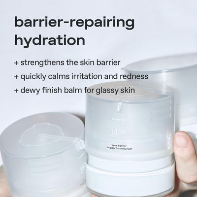 Glow Vegan Face Moisturiser - Aloe Vera Barrier Support, 50ml