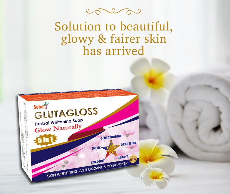 Glutagloss Herbal Whitening Soap, 135gms