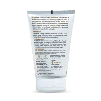 Glutone Face Cleanser with DermaWhite & Hydrolyzed Almond Protein - 100 ml - Image 3