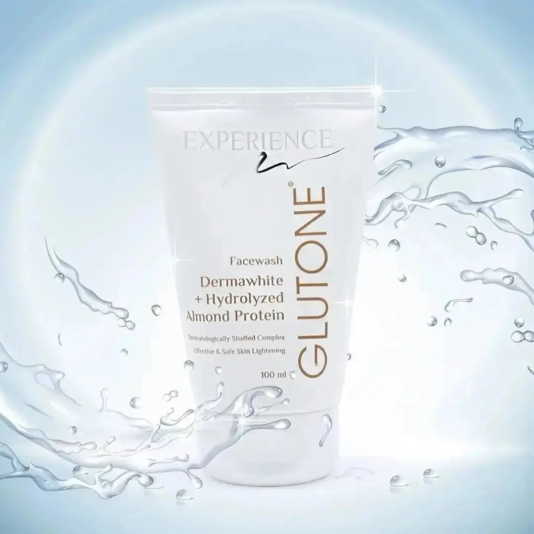 Glutone Face Cleanser with DermaWhite & Hydrolyzed Almond Protein - 100 ml