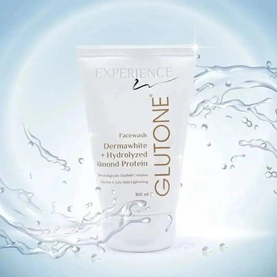 Glutone Face Cleanser with DermaWhite & Hydrolyzed Almond Protein - 100 ml
