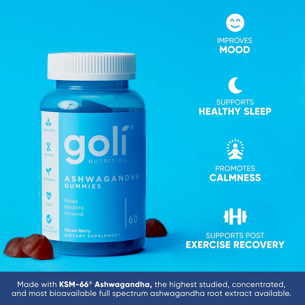 Goli Ashwagandha Gummies - Herbal & Ayurvedic - 60 Pieces - Image 3