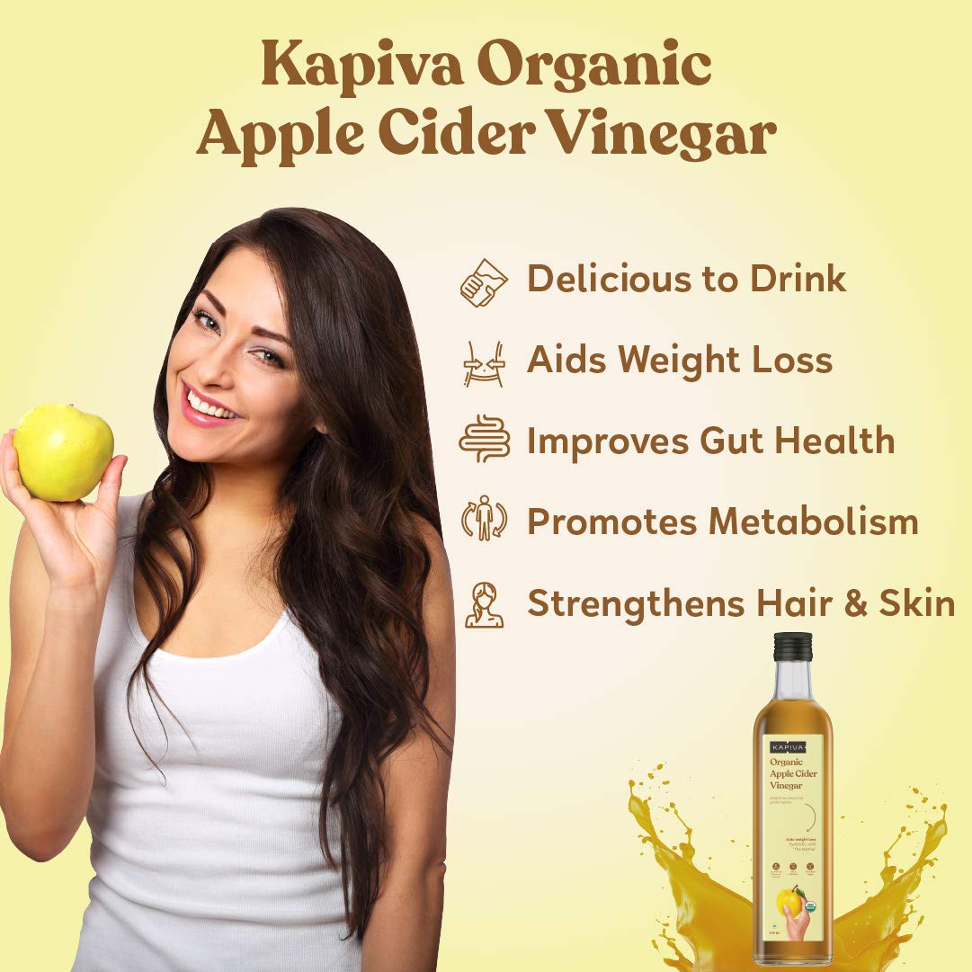Kapiva Organic Apple Cider vinegar- Golden Apples 500 ml