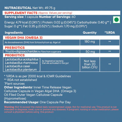 Wellbeing Nutrition Slow Gut Health Capsules, Probiotics, 60 Count - Image 5