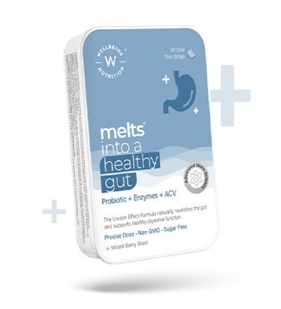 Wellbeing Nutrition Melts Healthy Gut Plant Based Probiotics - 30 Oral Strips