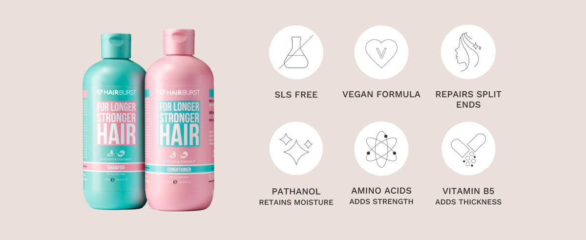Hairburst Hair Growth Shampoo & Conditioner - 2 x 350ml Pack - 1