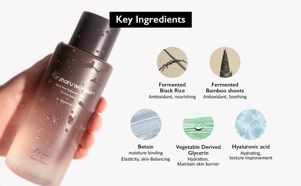 Haruharu Black Rice Hyaluronic Toner - Alcohol & Fragrance Free, 300ml - 2