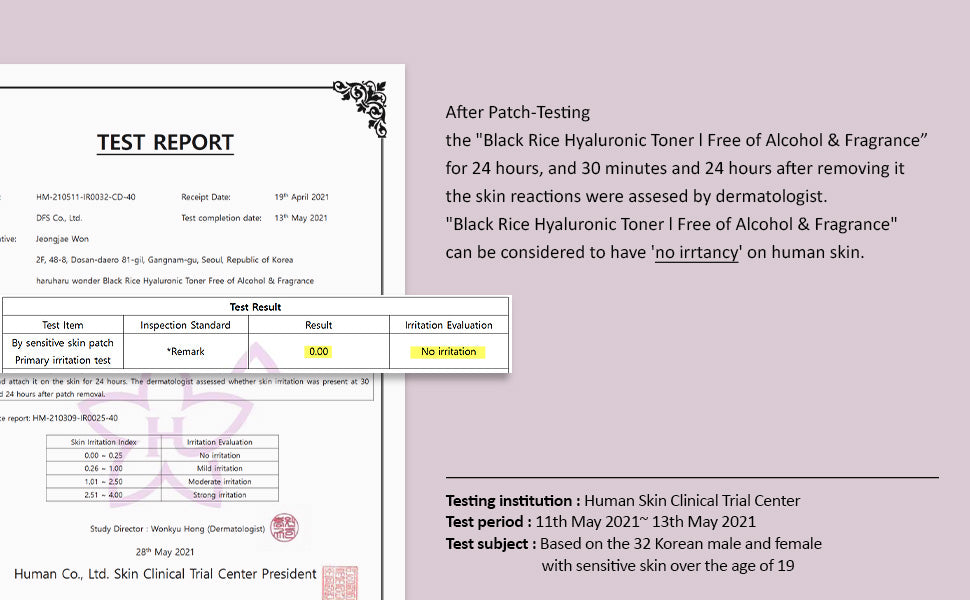 Haruharu Black Rice Hyaluronic Toner - Alcohol & Fragrance Free, 300ml - 3