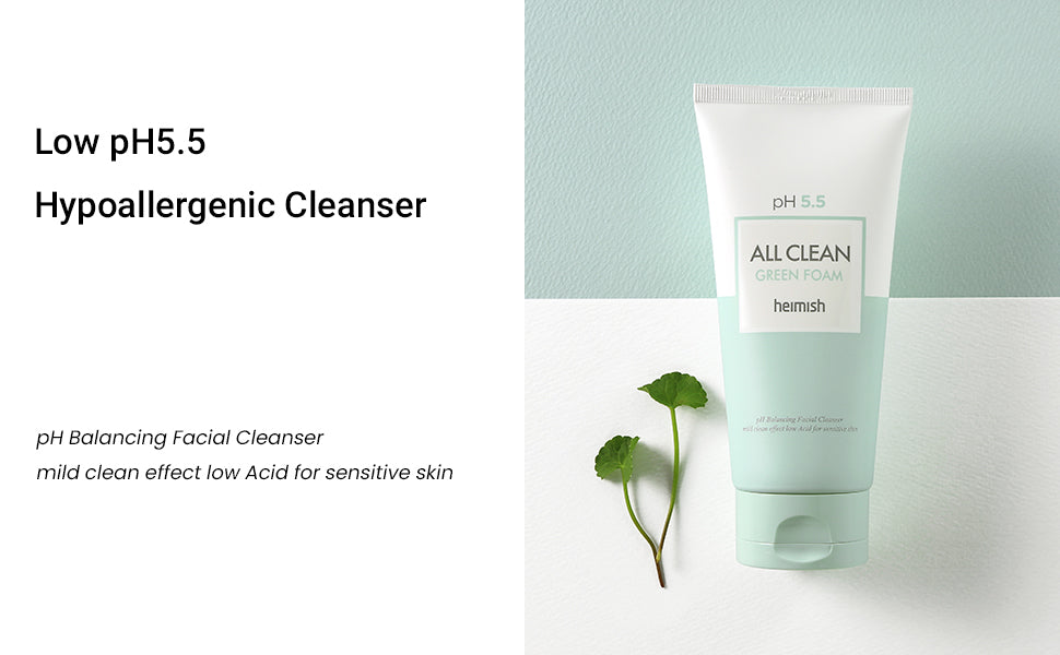 Heimish All Clean Green Foam Cleanser - pH Balancing, 150g - 1