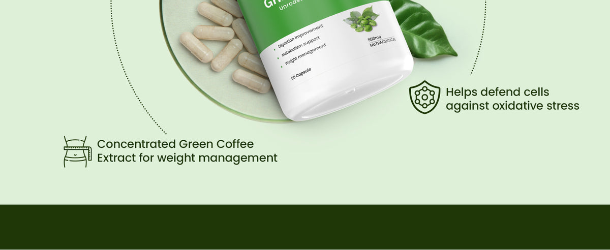 Herbal Max Green Coffee Beans Extract Capsules 60 - 6