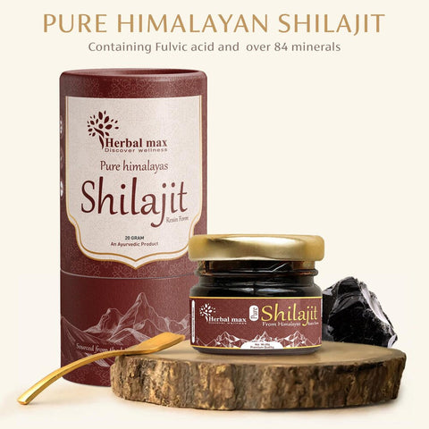 Herbal Max Discover Wellness pure Himalayan Shilajit 20 gm