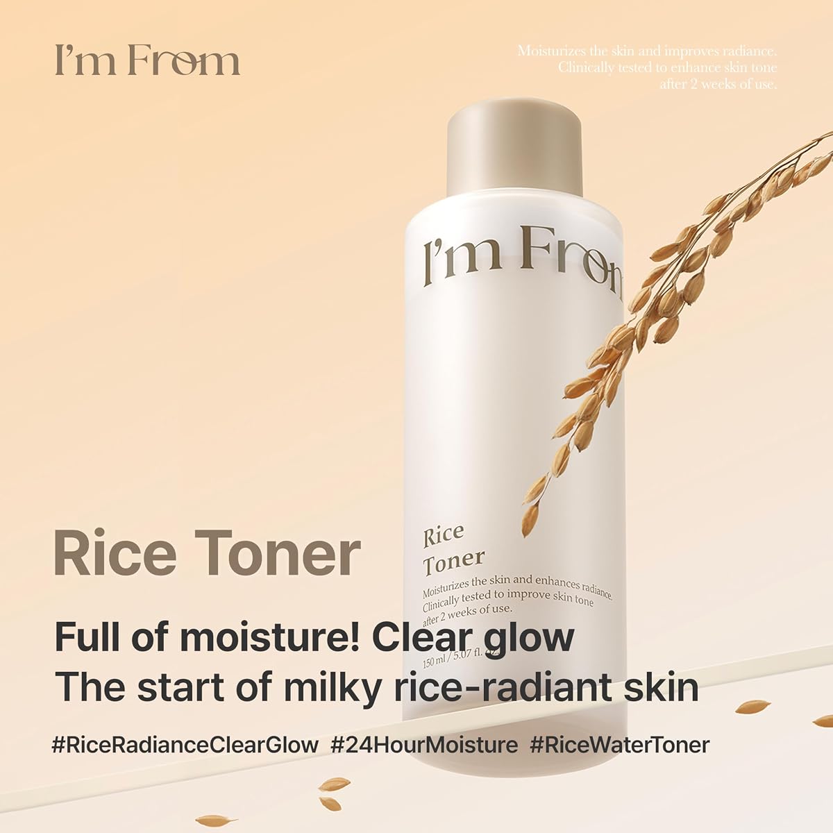 I'm From Rice Toner - Hydrating Milky Formula for Glass Skin, 150ml
