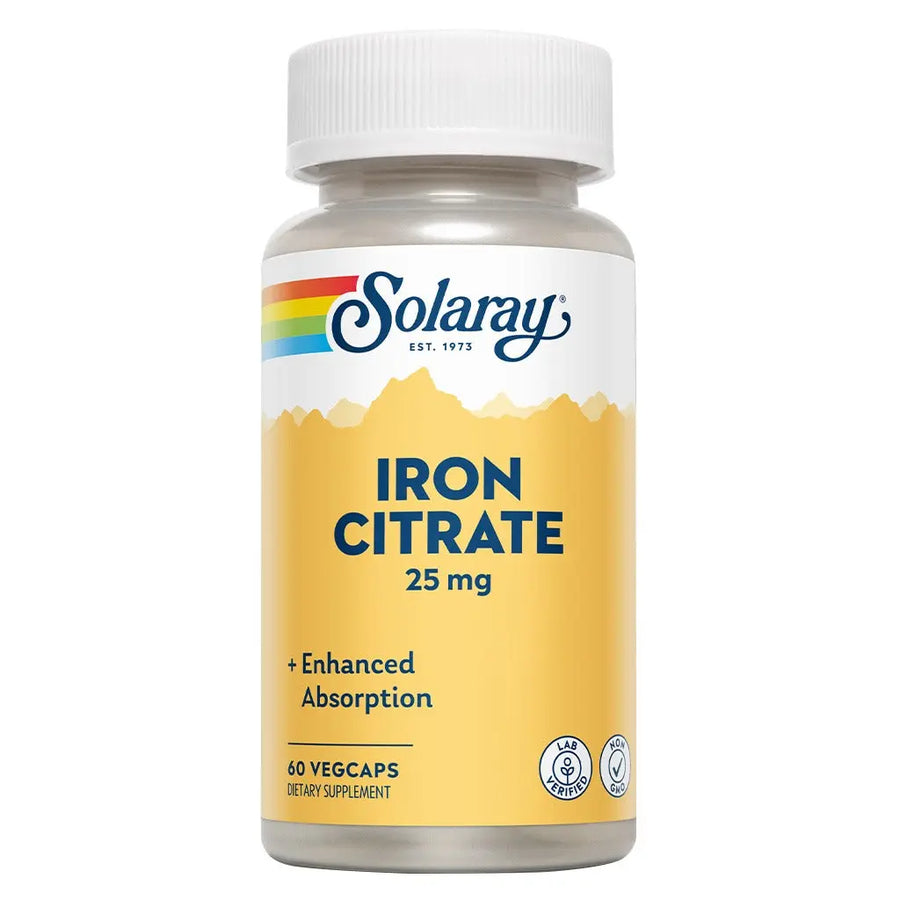 Solaray Iron Citrate 25MG V-Cap 60's