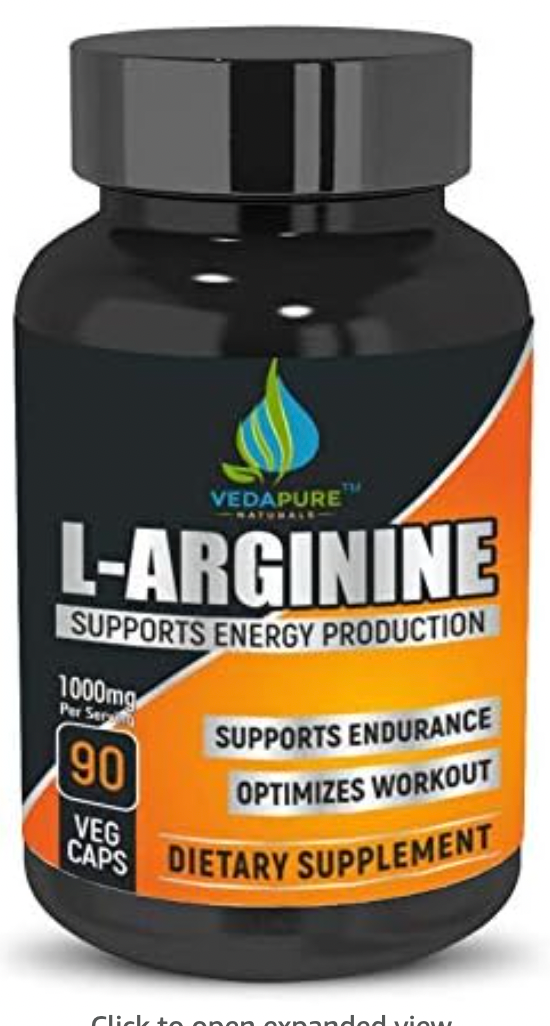 Vedapure naturals L-Arginine Nitric Oxide Booster Supplement For Energy - 60 capsules