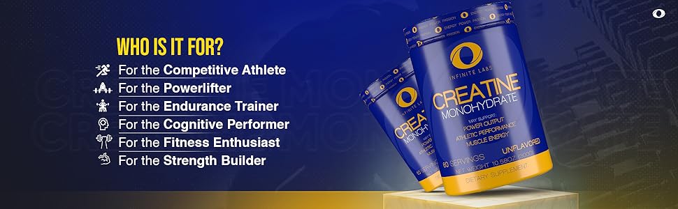 INFINITE Creatine Monohydrate Powder - Sports Nutrition, 300g - 2