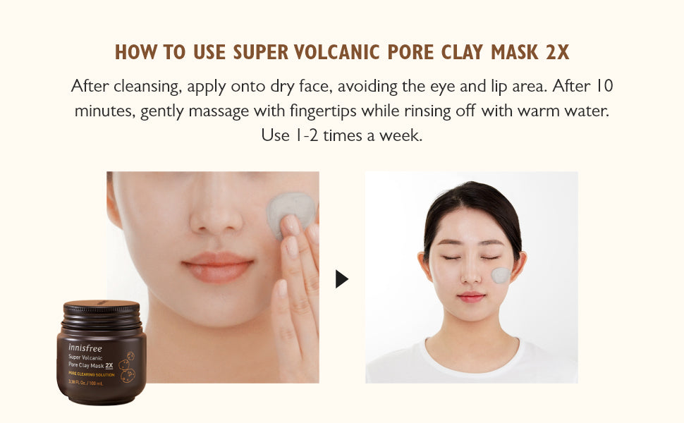 Innisfree Super Volcanic Pore Clay Mask - 100ml - 4