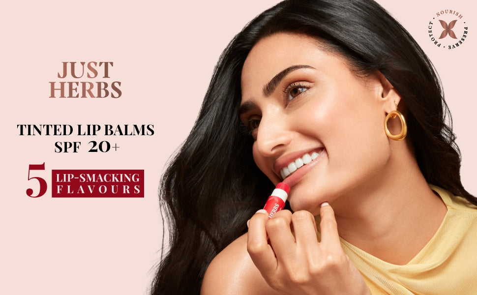 مرطب شفاه ملون من جست هيربس بنكهة الكرز، بمعامل حماية SPF 20+ - 4 جم - 1