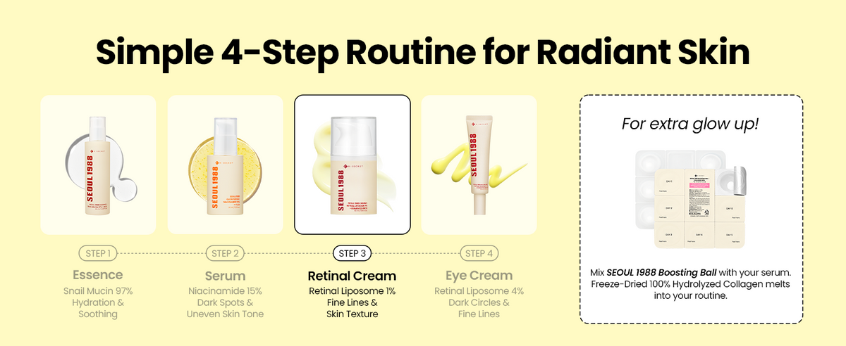 K-SECRET SEOUL 1988 Face Moisturiser - Retinal Liposome 1% & Fermented Rice - 50ml - 8