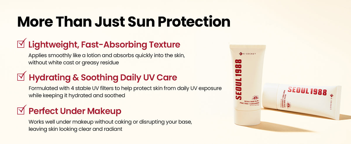 K-SECRET SEOUL 1988 Sun Care - SPF 50+ Ceramide Formula, 50ml - 3