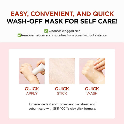 SKIN1004 MADAGASCAR CENTELLA POREMIZING QUICK CLAY STICK MASK 27G