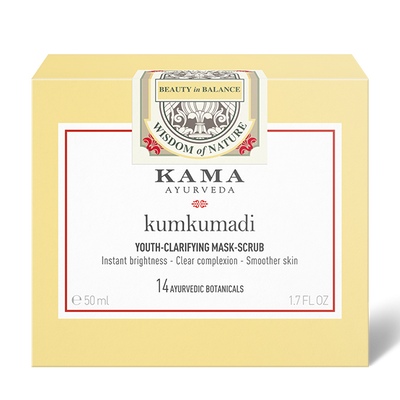 Kama Ayurveda Kumkumadi Brightening Face Scrub - Exfoliator, 50g - Image 2