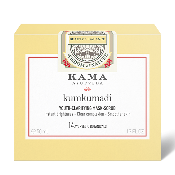 Kama Ayurveda Kumkumadi Brightening Face Scrub - Exfoliator, 50g - Image 2