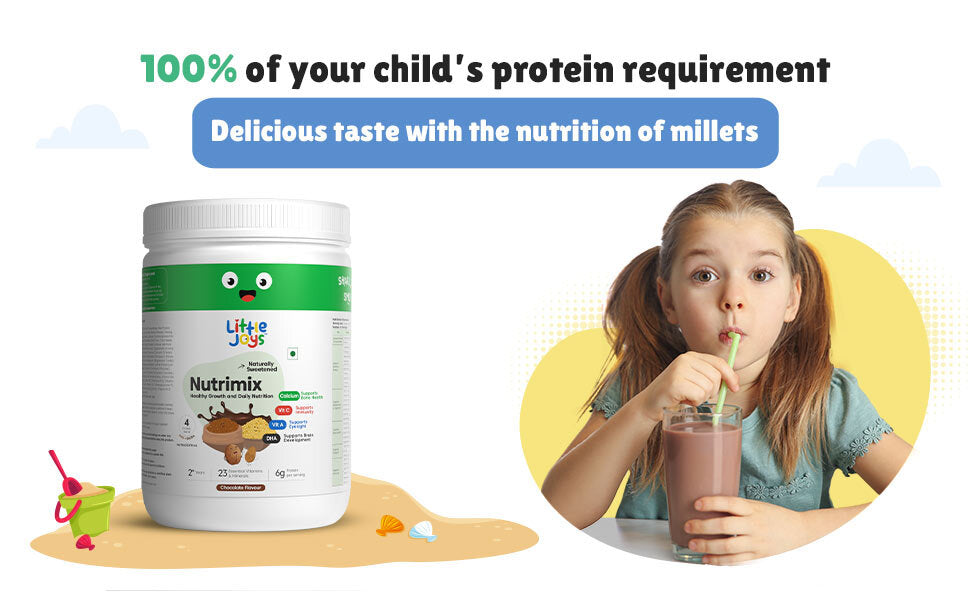 Little Joys NutriMix Powder Chocolate - Complete Nutrition Drink for Kids - 400g - 1