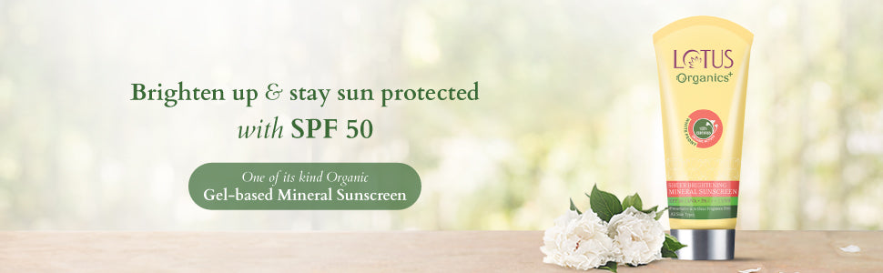 Lotus Organic Sheer Brightening Mineral Sunscreen SPF-50 PA - 100g - 1