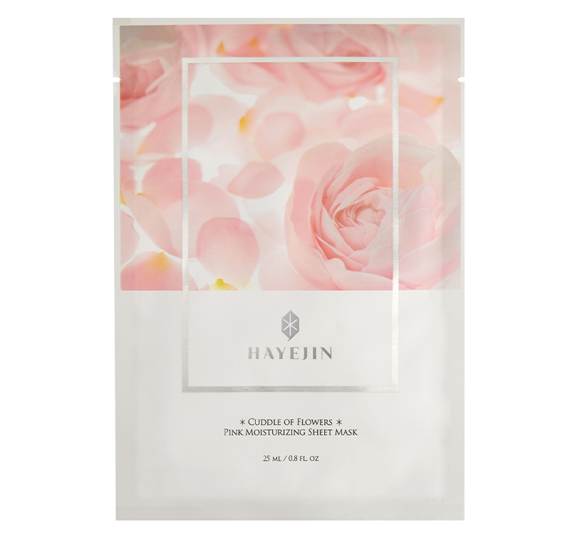 Hayejin Pink Moisturizing Sheet Mask - Hydrating Facial Care, 25ml