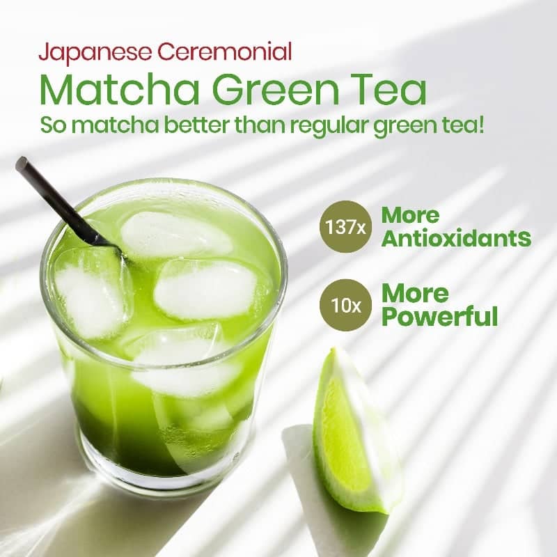 Wellbeing Nutrition Matcha Green Tea - Functional Drink & Hydration Aid - Image 3