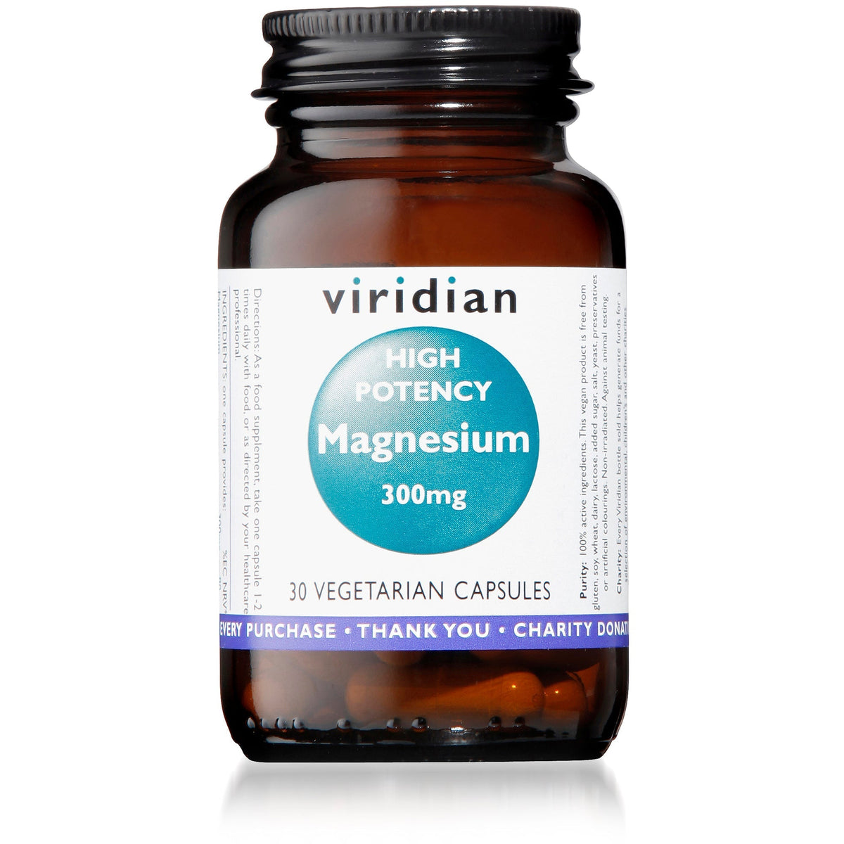 Viridian HighPotency Magnesium 300mg 30 Veg Caps