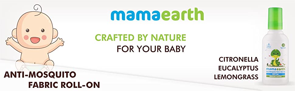 Mamaearth Anti Mosquito Fabric Roll-On - 100% Natural, DEET-Free, 8ml - 1