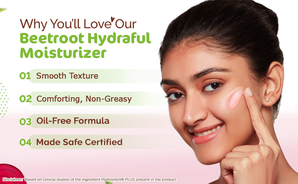 Mamaearth Beetroot Hydraful Moisturizer - Face Lotion, Oil-Free, 50 ml - 3