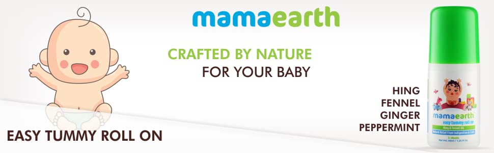Mamaearth Easy Tummy Roll On for Colic & Gas Relief with Hing & Fennel Oil - 40ml - 1