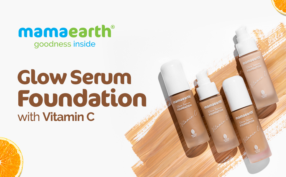 Mamaearth Glow Serum Foundation with Vitamin C - 05 Beige, 30 ml - 1