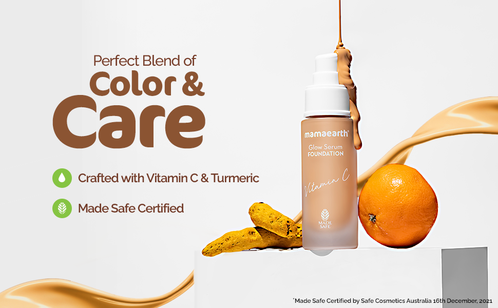 Mamaearth Glow Serum Foundation with Vitamin C - 05 Beige, 30 ml - 3