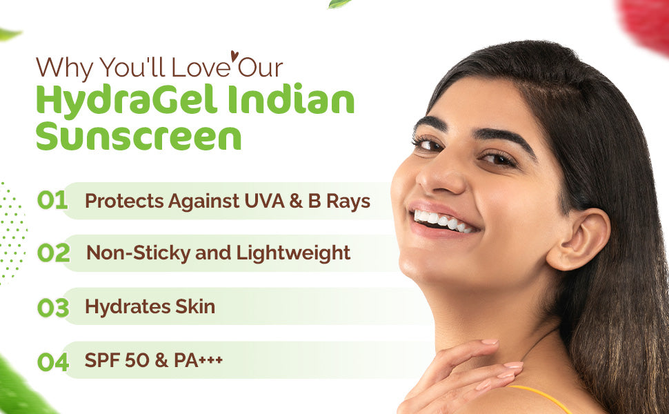 Mamaearth HydraGel Indian Sunscreen with SPF 50 & Aloe Vera - 50g - 3