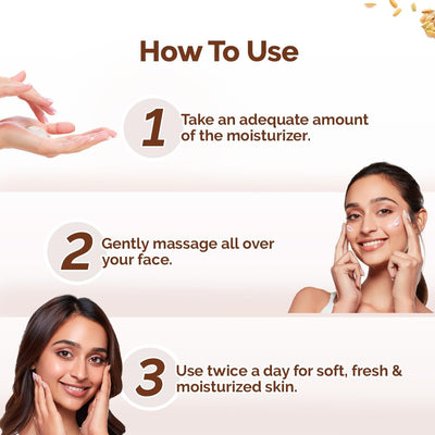 Mamaearth Rice Dewy Bright Moisturizing Cream - Rice Water & Niacinamide, 100ml