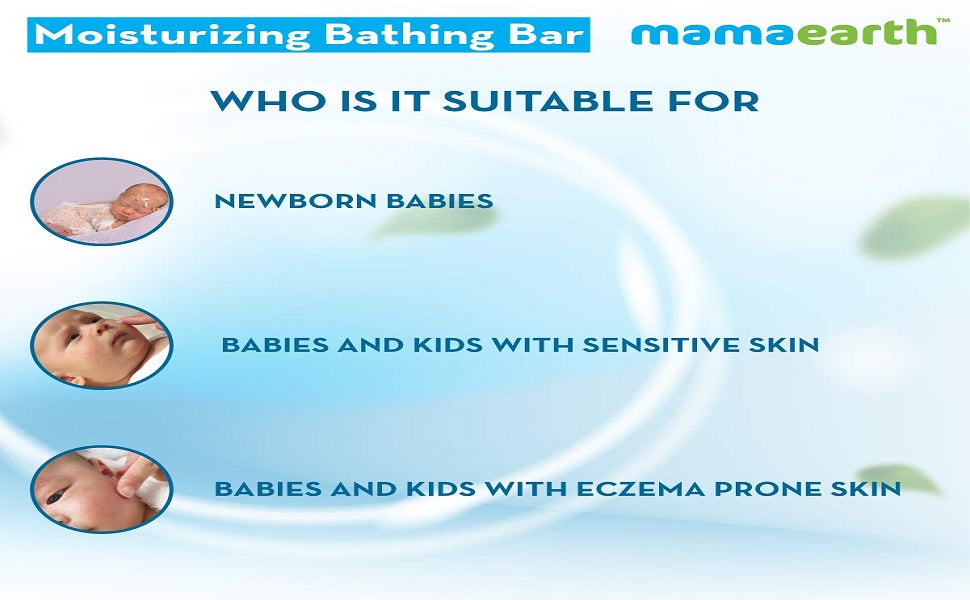 Mamaearth Baby Bathing Soap Bar with Goat Milk & Oatmeal - 75g, Pack of 2 - 3