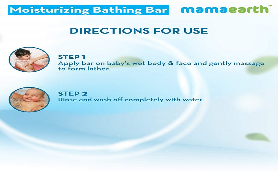 Mamaearth Baby Bathing Soap Bar with Goat Milk & Oatmeal - 75g, Pack of 2 - 4