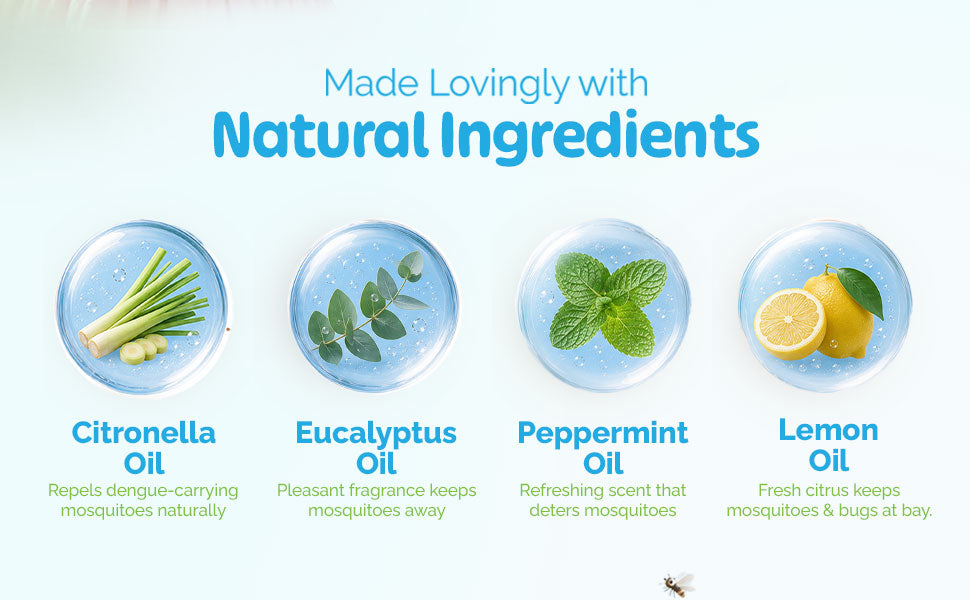 Mamaearth Natural Mosquito Repellent Spray - DEET-Free, Citronella & Peppermint Oil Formula, 100 ml - 3