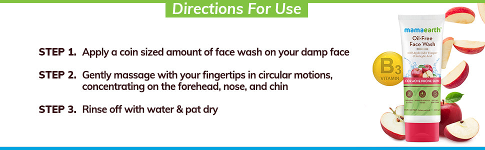 Mamaearth Oil Free Face Wash - Apple Cider Vinegar & Salicylic Acid, 100ml - 2