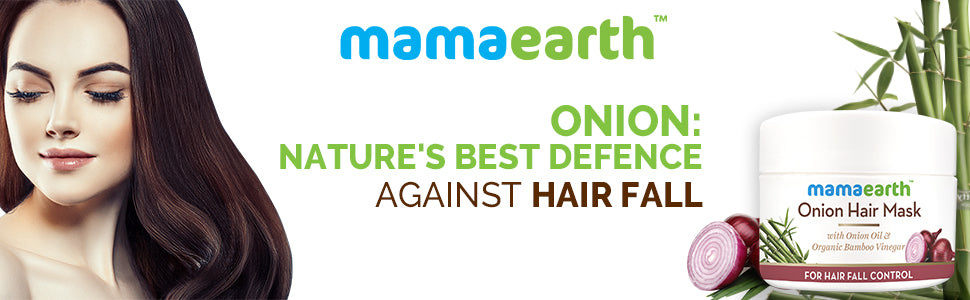 Mamaearth Onion Hair Mask - Hair Fall Control with Natural Ingredients - 200ml - 1