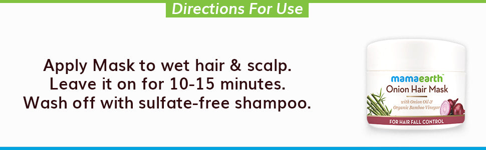 Mamaearth Onion Hair Mask - Hair Fall Control with Natural Ingredients - 200ml - 2